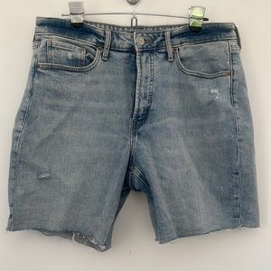 NWOT High Rise Straight Denim Shorts